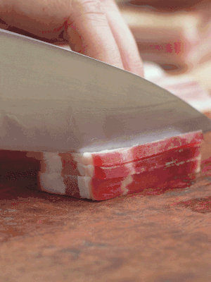 金字淡咸肉切絲。